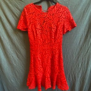 White Fox Boutique red lace dress